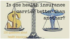 Question #3 Is one health insurance carrier better than another?